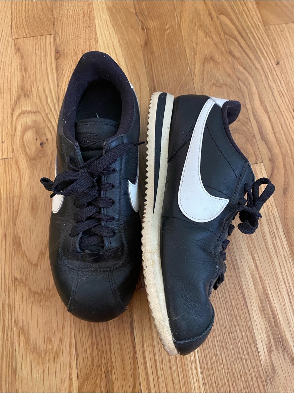 Nike Cortez, black leather